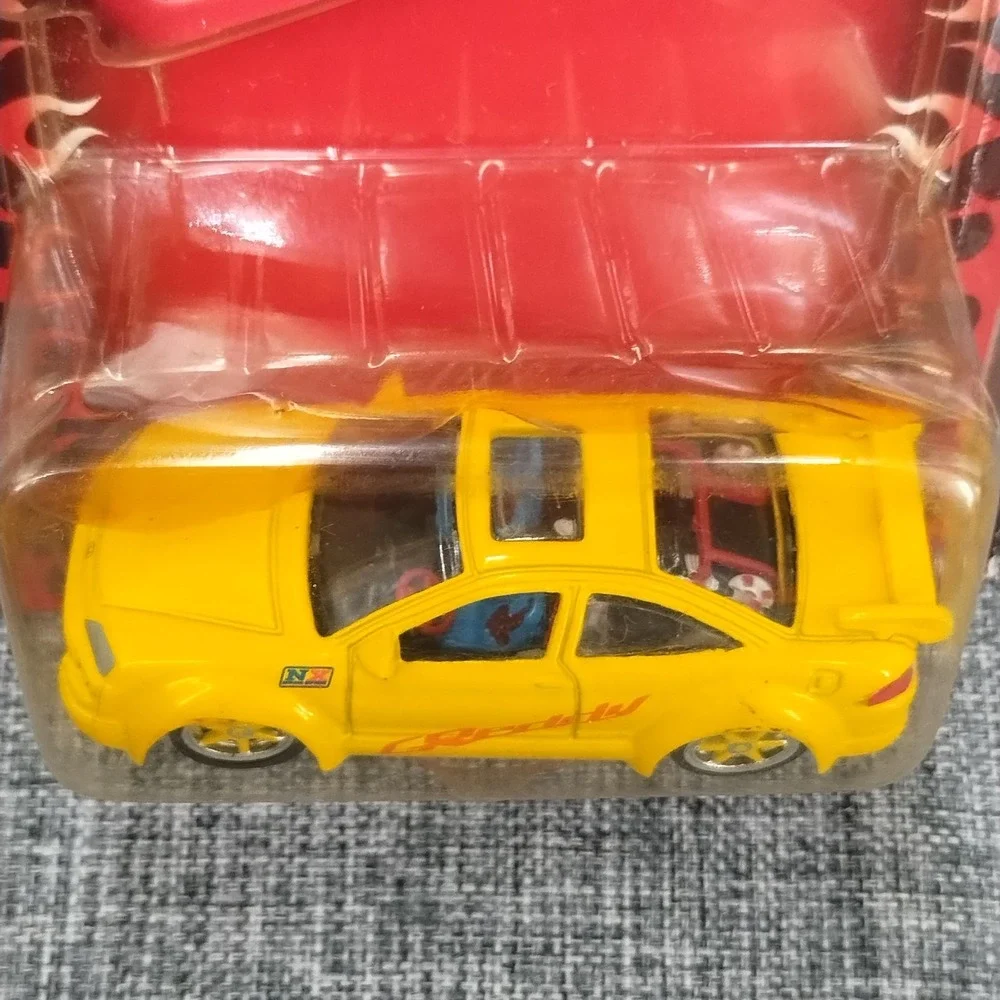 LOT OF 2 Motorworks Diecast Tuner Series 1 Honda Civic Si Yellow & Orange NIB